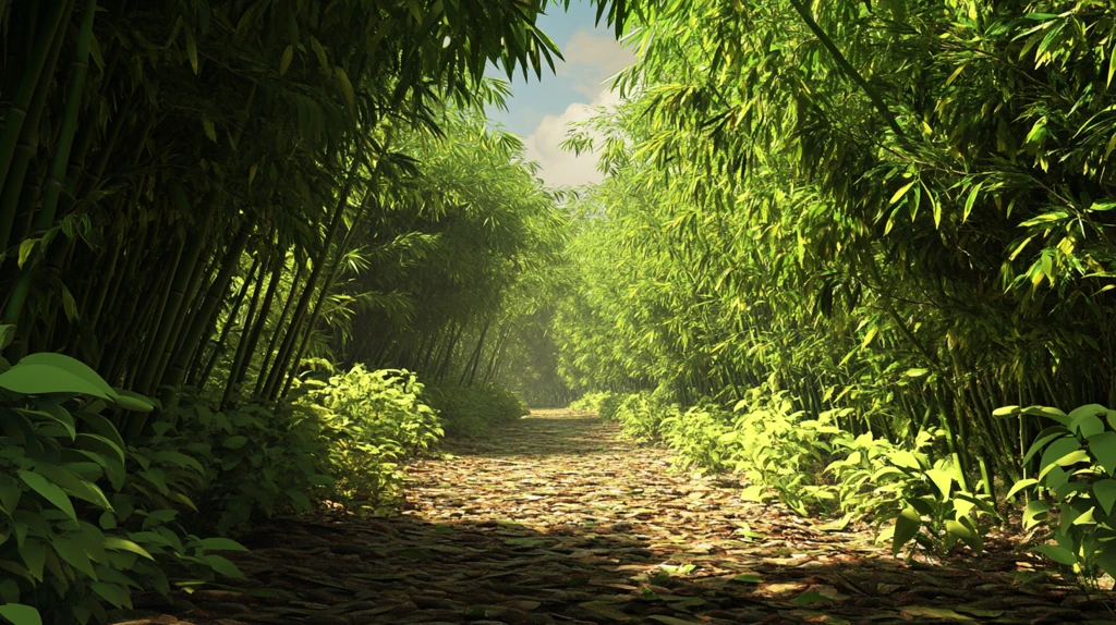 竹林小路背景