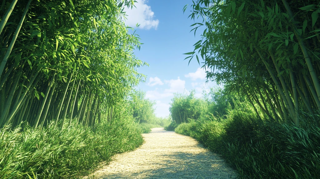 唯美竹林小路