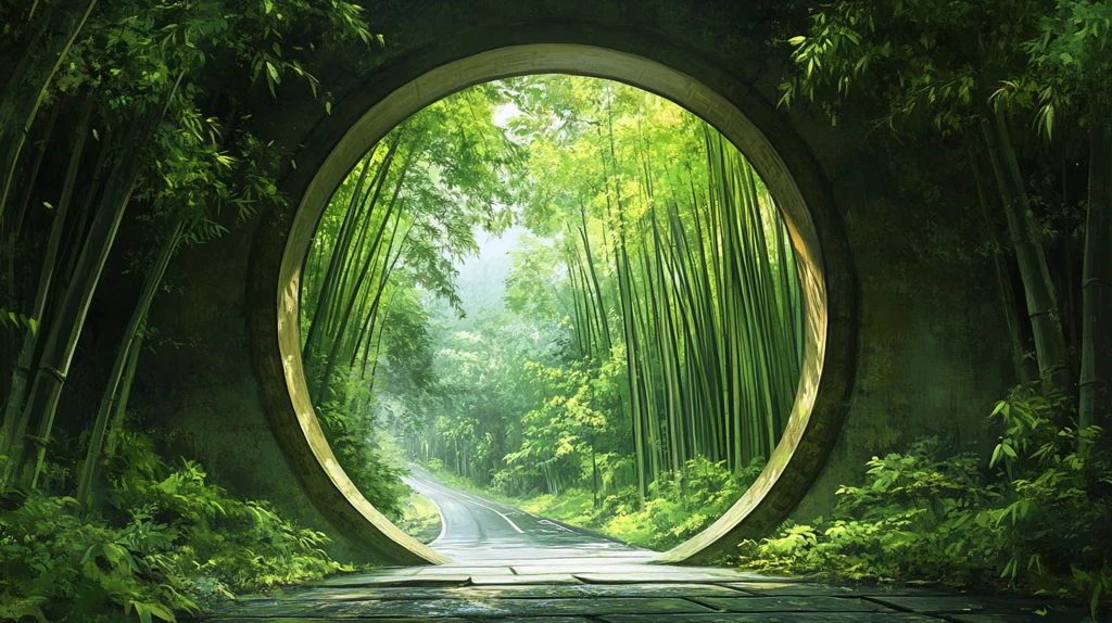 新中式意境竹林