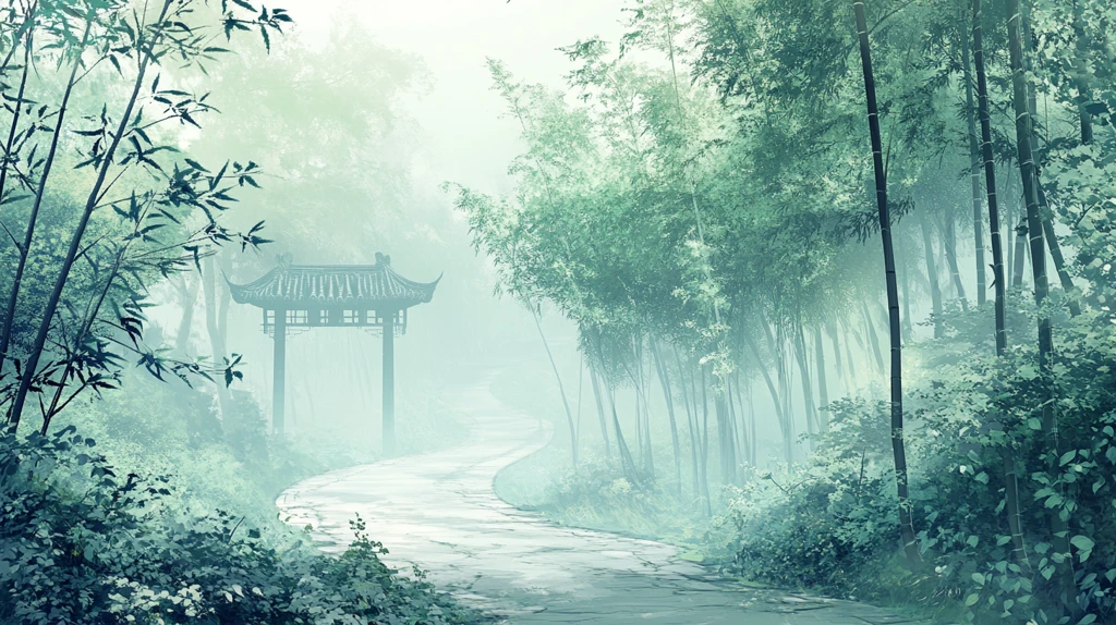 竹林意境图