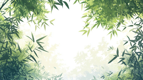 竹林背景插画