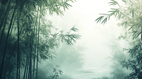 幽静竹林背景