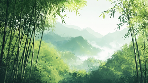 竹林意境图