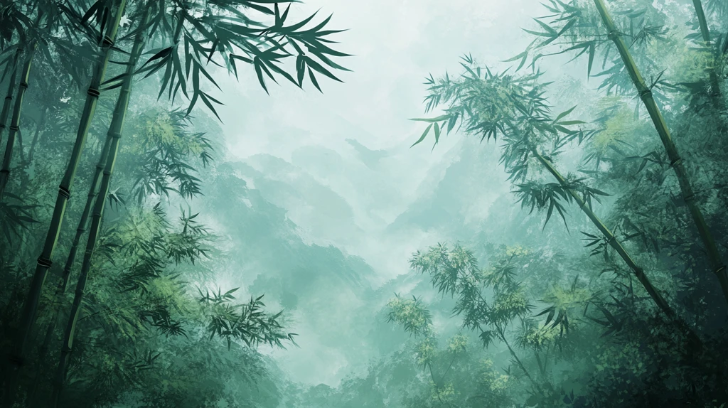 竹林意境图