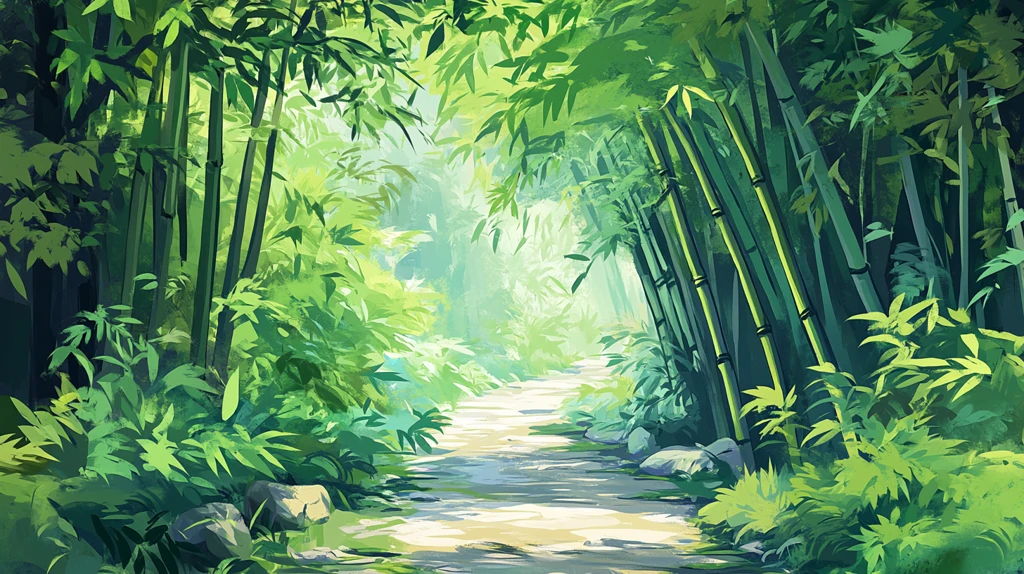 竹林小路背景