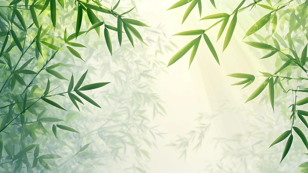 唯美竹叶背景