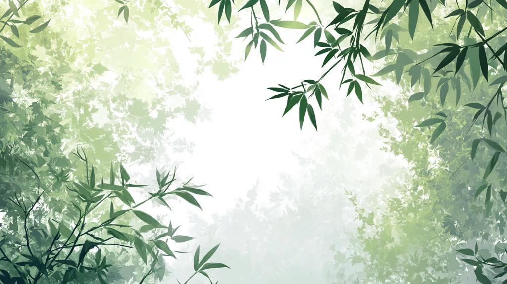 竹林背景插画