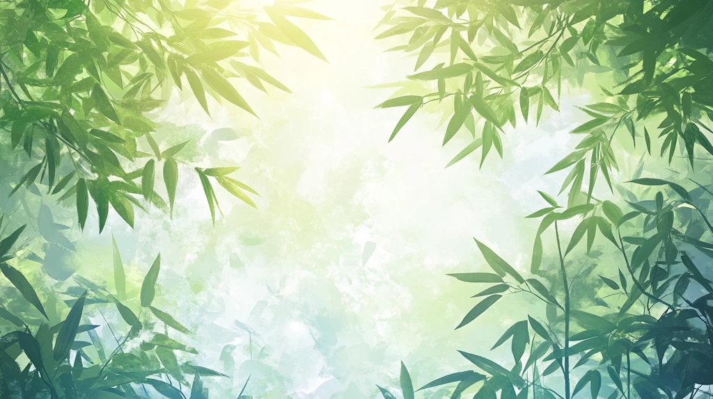 唯美竹叶背景