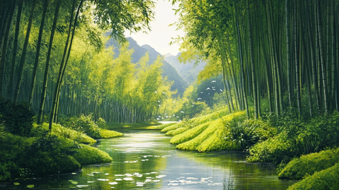 绿色环保竹林壁纸