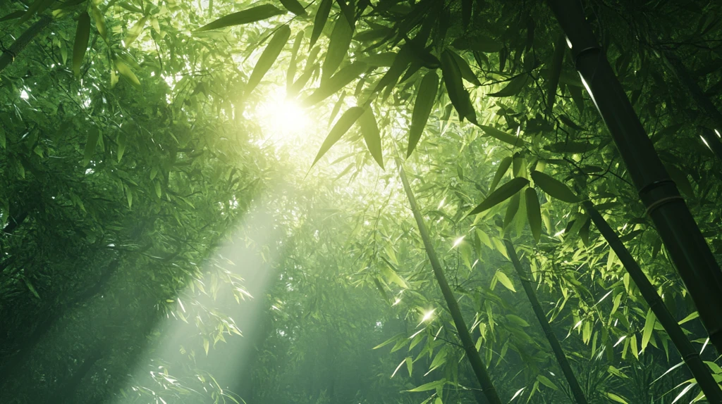 阳光竹林高清