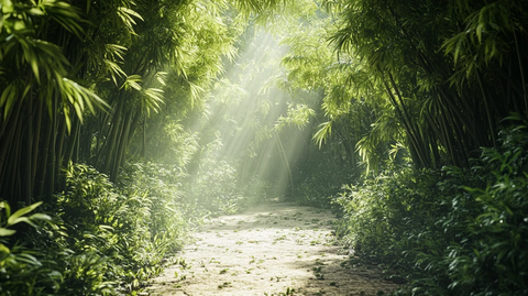 竹林小路背景