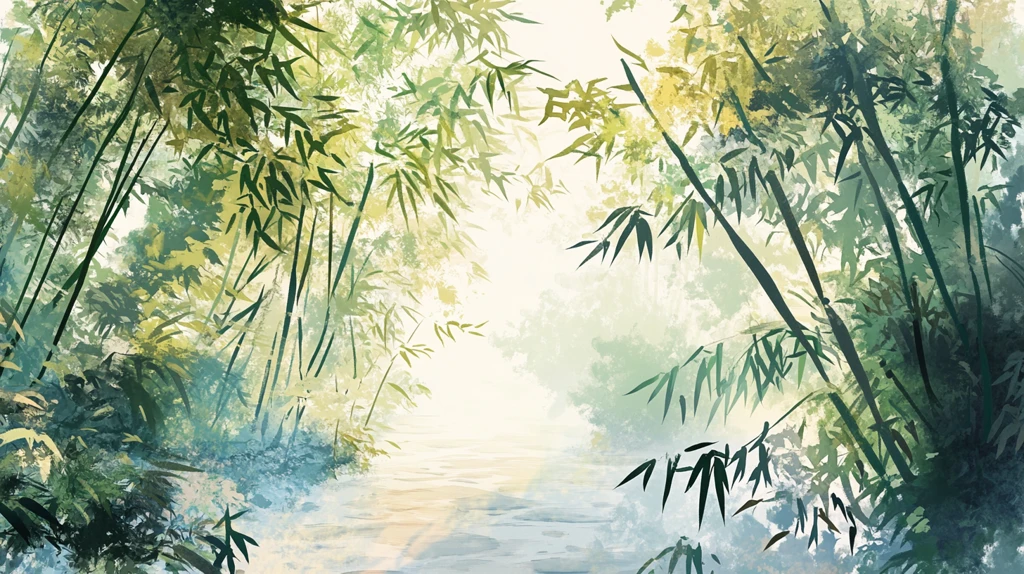 竹林风景画