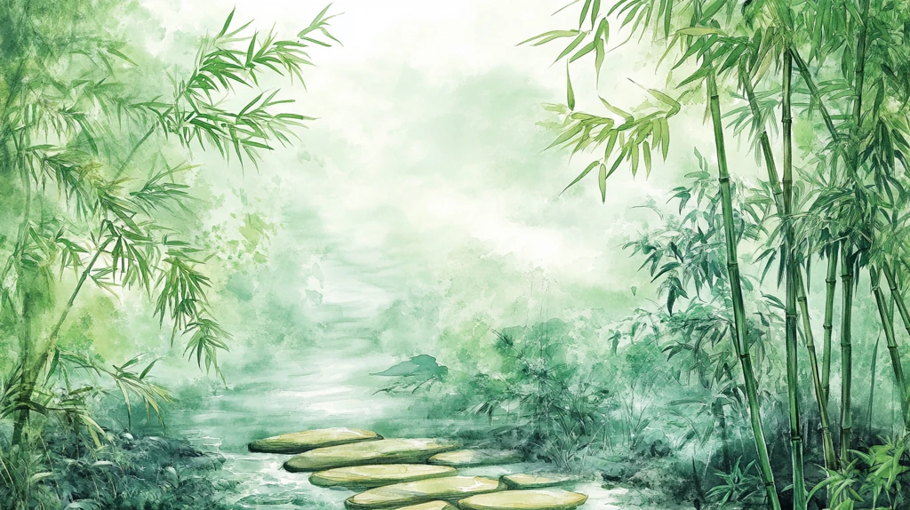 竹林小路装饰画