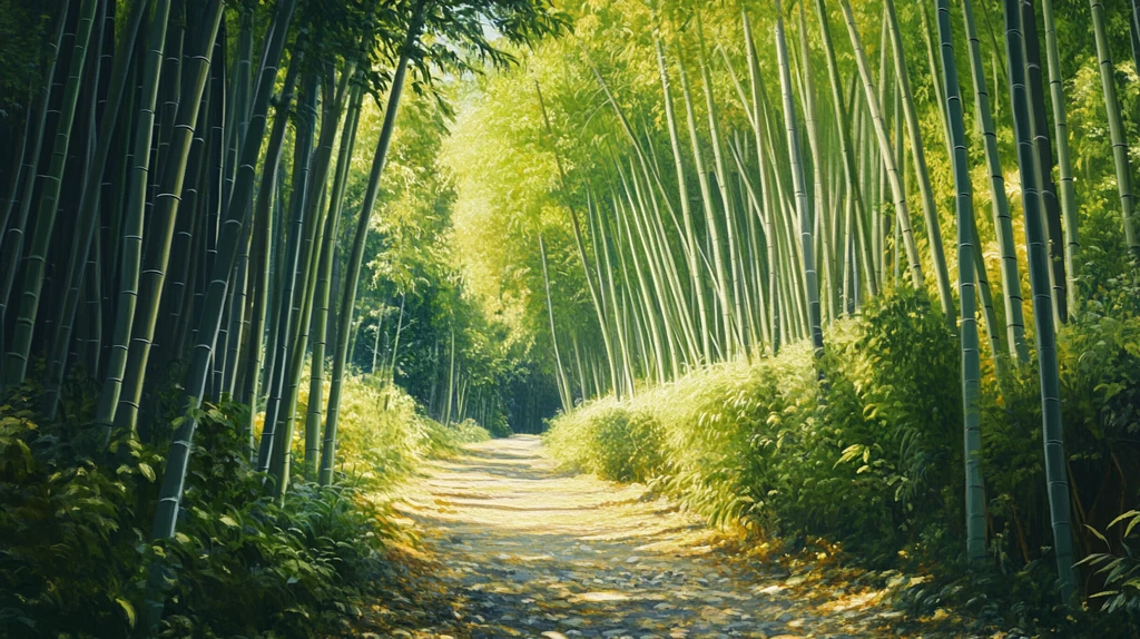 竹林小路图片素材下载