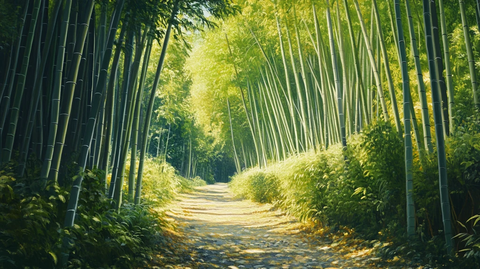 竹林小路图片素材下载