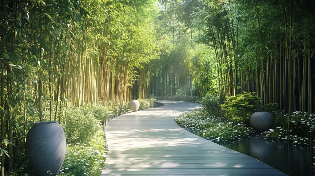 新中式意境竹林