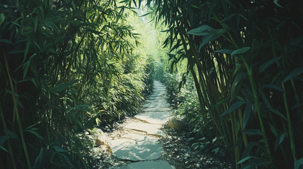 唯美竹林小路