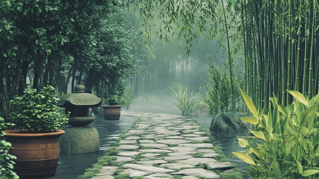 新中式意境竹林