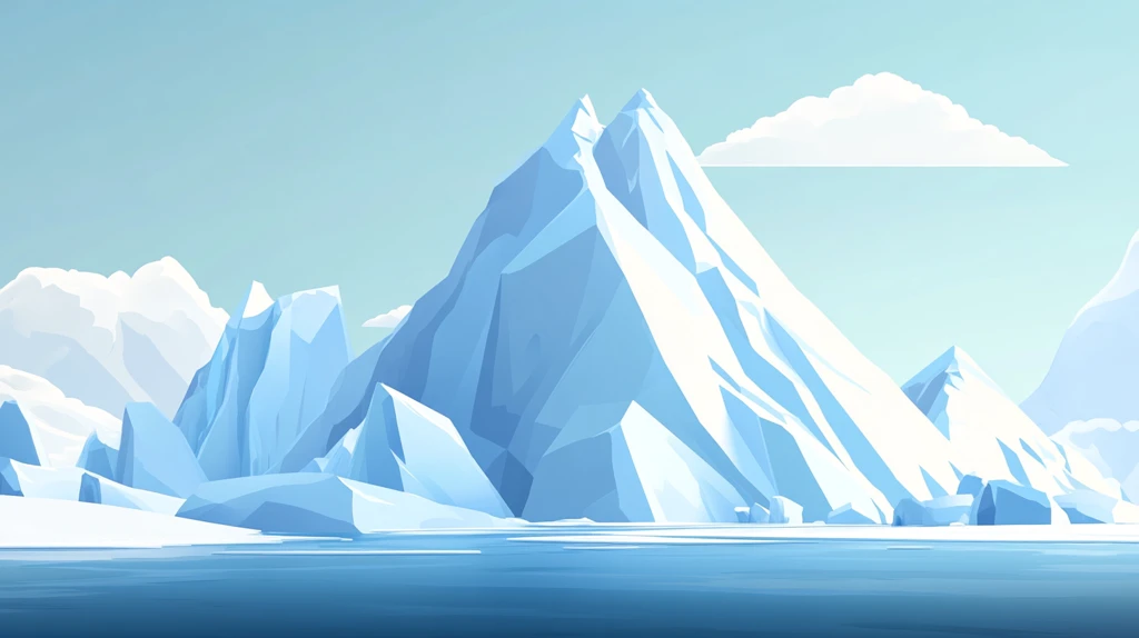 冰山插画