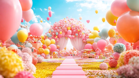 气球系婚礼