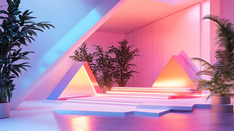 霓虹灯场景造型