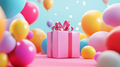 爱马仕色生日主题背景