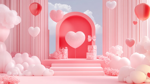 情人节粉色系美陈