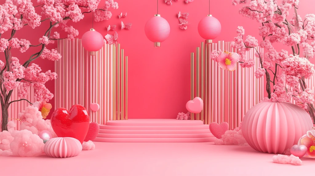 樱花节拍照打卡美陈