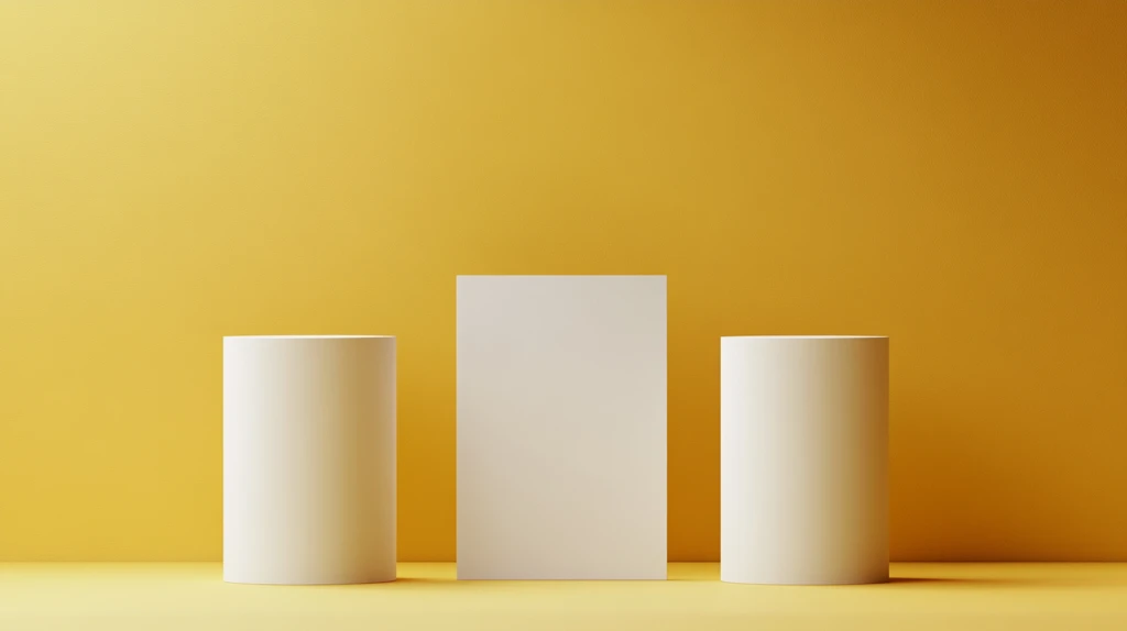 圆柱体静物展台