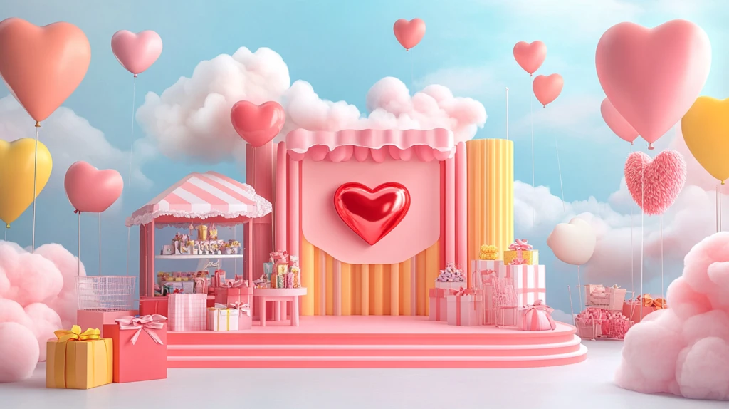 情人节展台