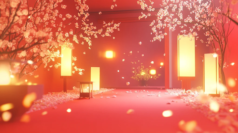 魅力红场景点背景