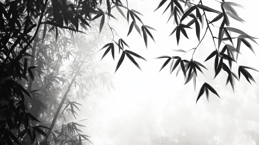 古典水墨竹林