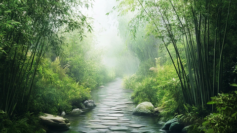 竹林意境图