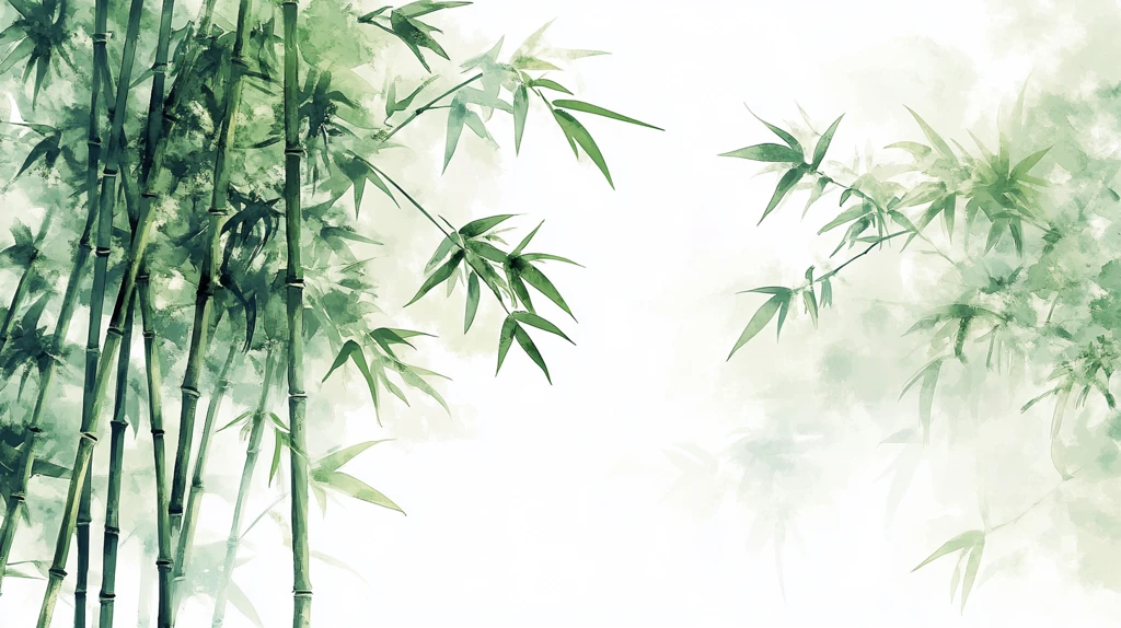 古典水墨竹林