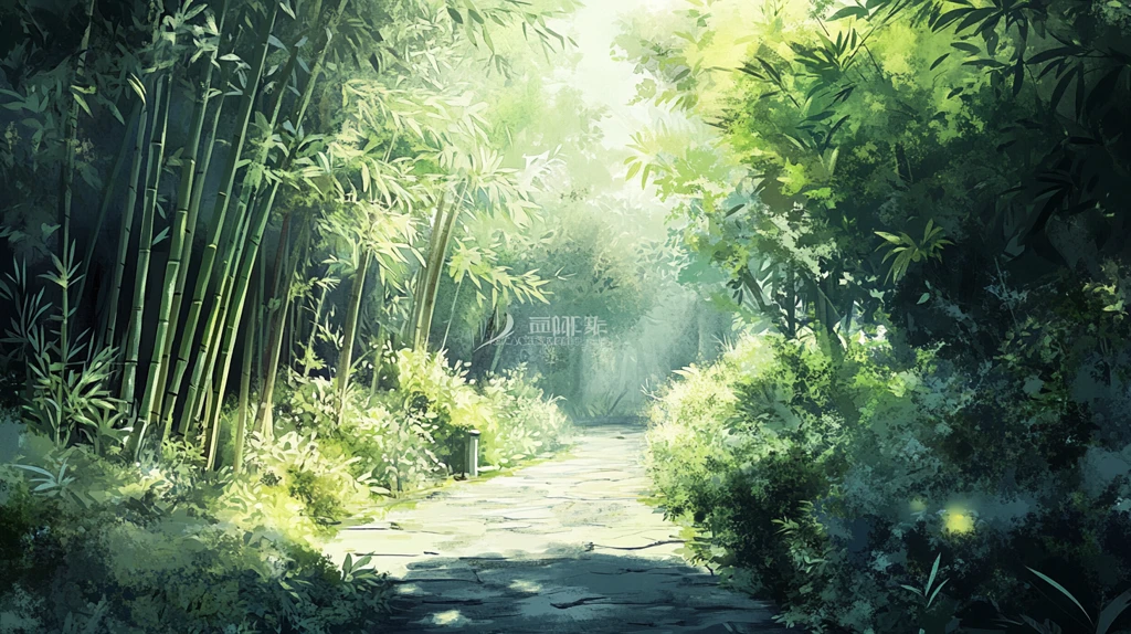 唯美竹林小路