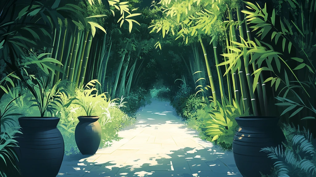 竹林小路背景