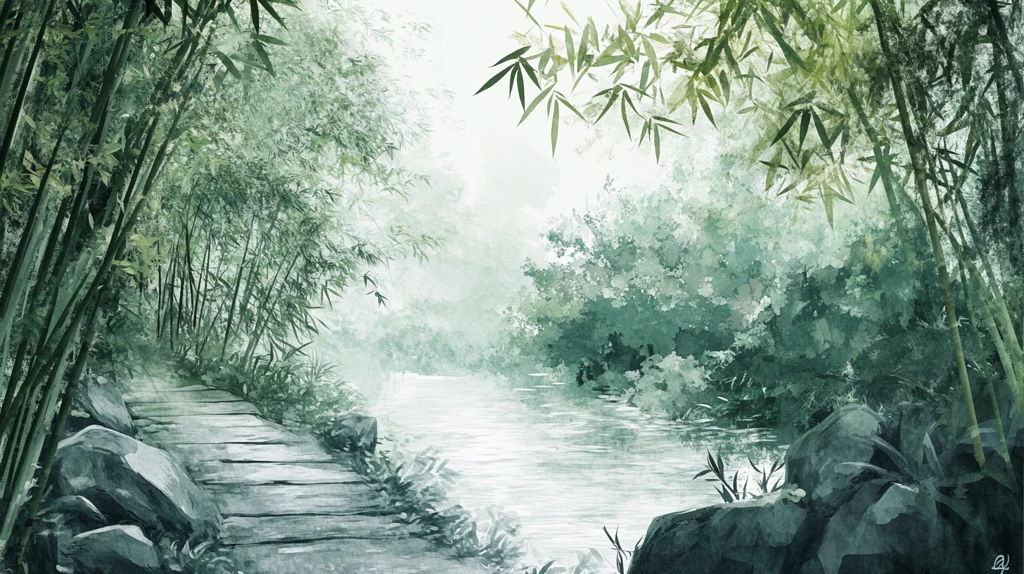 竹林意境图