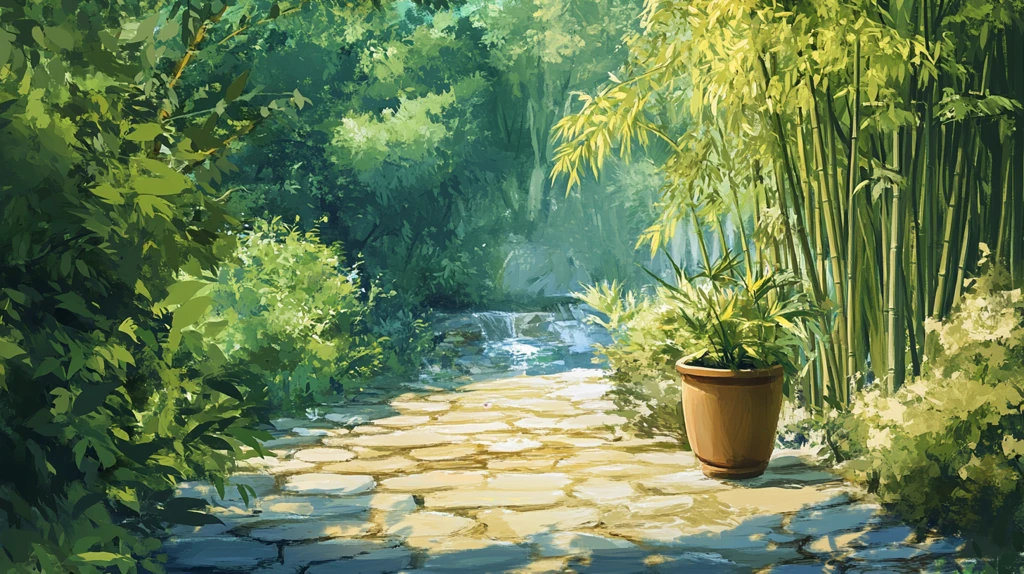 竹林小路装饰画