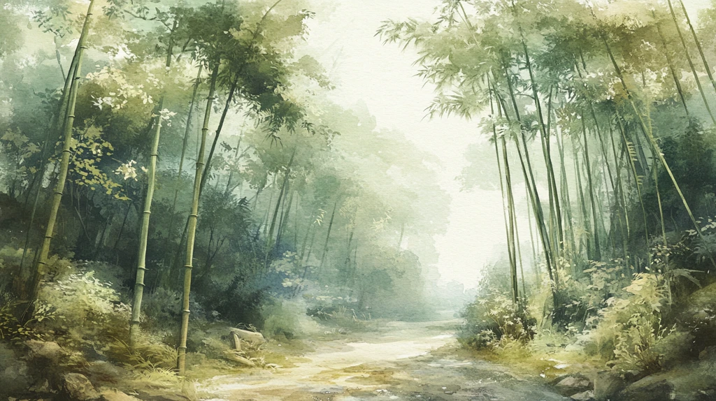 竹林意境图