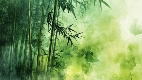 意境竹林装饰画