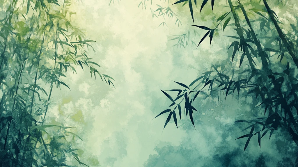 古典水墨竹林