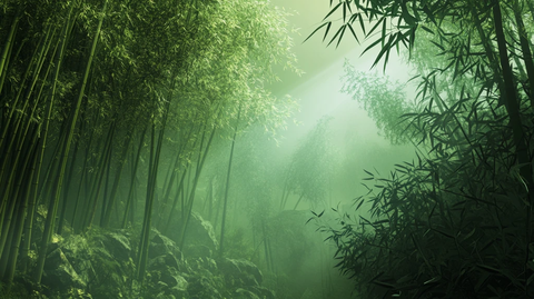 竹林意境图