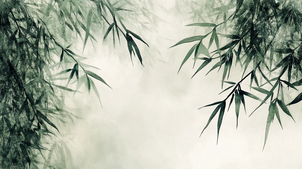 唯美竹叶背景