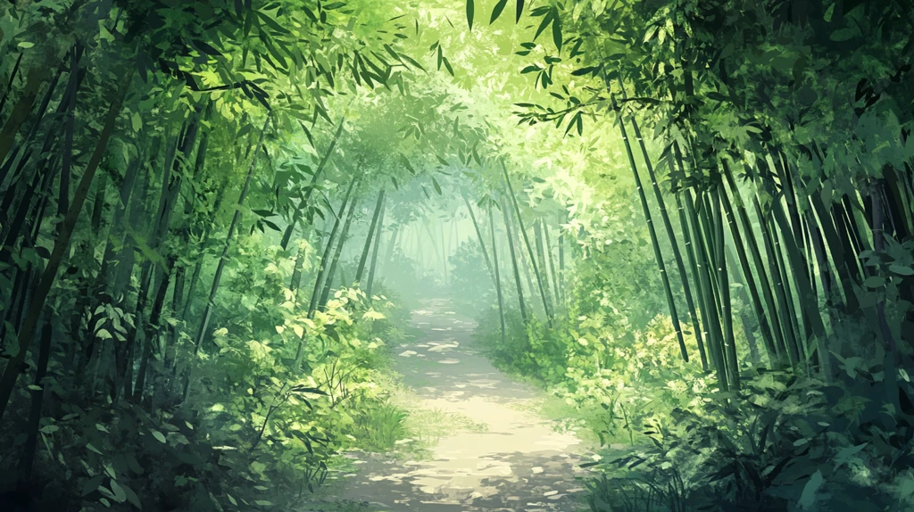 唯美竹林小路