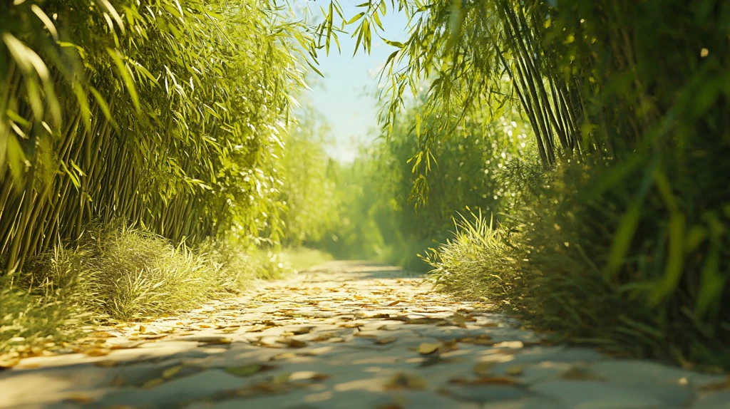 唯美竹林小路