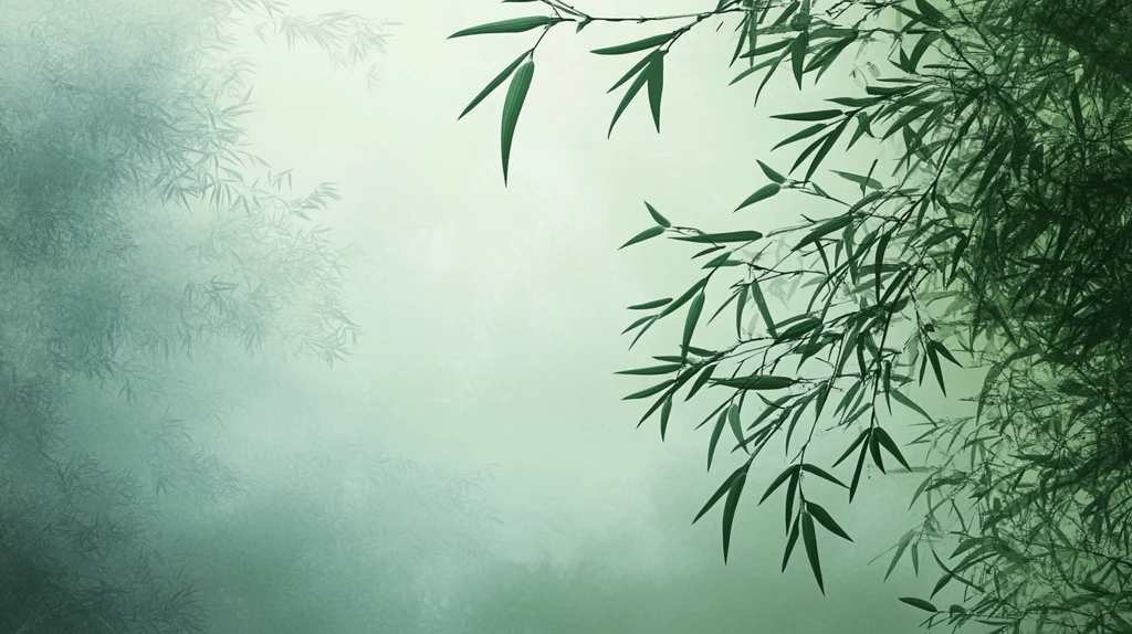 唯美竹叶背景