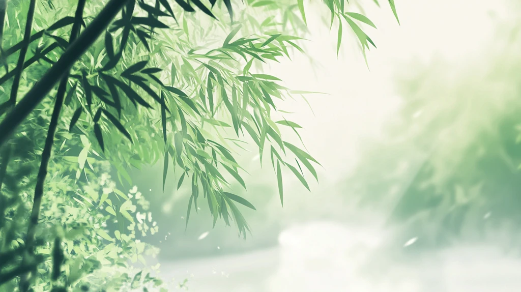 唯美竹林背景