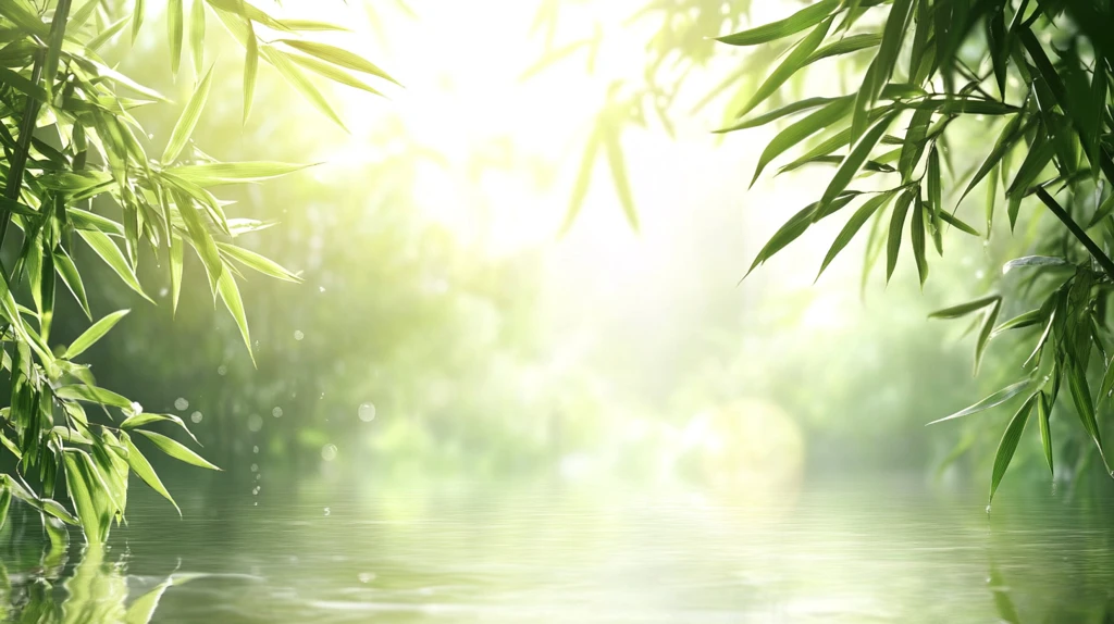 唯美竹林背景