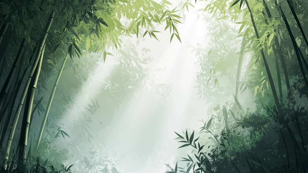 唯美竹林背景
