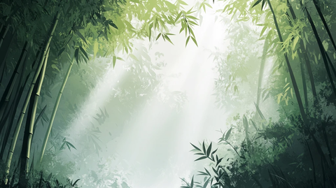 唯美竹林背景